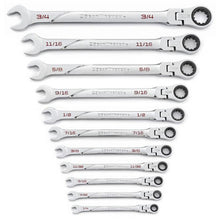 Load image into Gallery viewer, Gearwrench 86247 11 Piece 120XP™ Universal Spline XL Flex Head Ratcheting Combination SAE Wrench Set