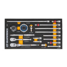 Load image into Gallery viewer, Gearwrench 86520 18 Piece 1/4&quot; 90-Tooth Ratchet &amp; Drive Tool Set with Foam Storage Tray