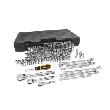 Gearwrench 89058 110 Piece 1/4", 3/8" & 1/2" Drive 6 & 12 Point Standard & Deep SAE/Metric Mechanics Tool Set