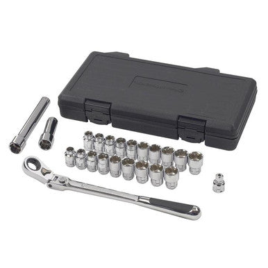 Gearwrench 893823 23 Piece 3/8" Drive Pass-Thru™ 6 Point Standard SAE/Metric Mechanics Tool Set