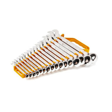 Gearwrench 9602N 16 Piece 72-Tooth 12 Point Reversible Ratcheting Combination Metric Wrench Set