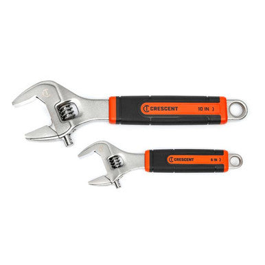 Crescent Tools AC3610CVS 2 Piece 6" & 10" Quick-Fit-Jaw Adjustable Wrench Set