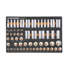 Load image into Gallery viewer, Gearwrench GWMSSKT12MM 67 Piece 1/2” Drive Master Metric Socket Set in Foam Storage Tray