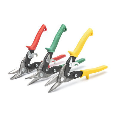 Crescent Tools M123R 3 Piece Compound Action Aviation Snip Set