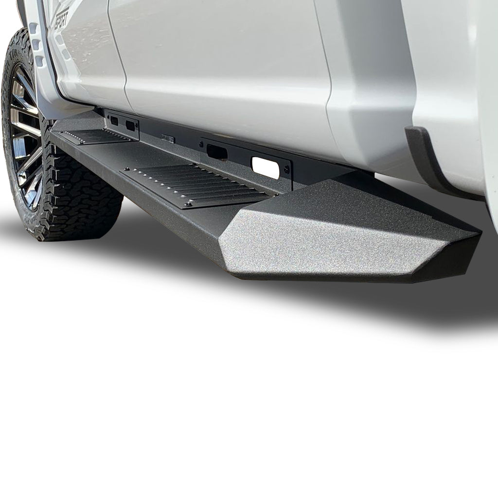 Black Horse Off Road AR-FOF291 Armour Heavy Duty Steel Running Boards for Select Ford F-150, Ford F-150 Lightning, Ford F-250 Super Duty, Ford F-350 Super Duty, Ford F-450 Super Duty, Ford F-550 Super Duty