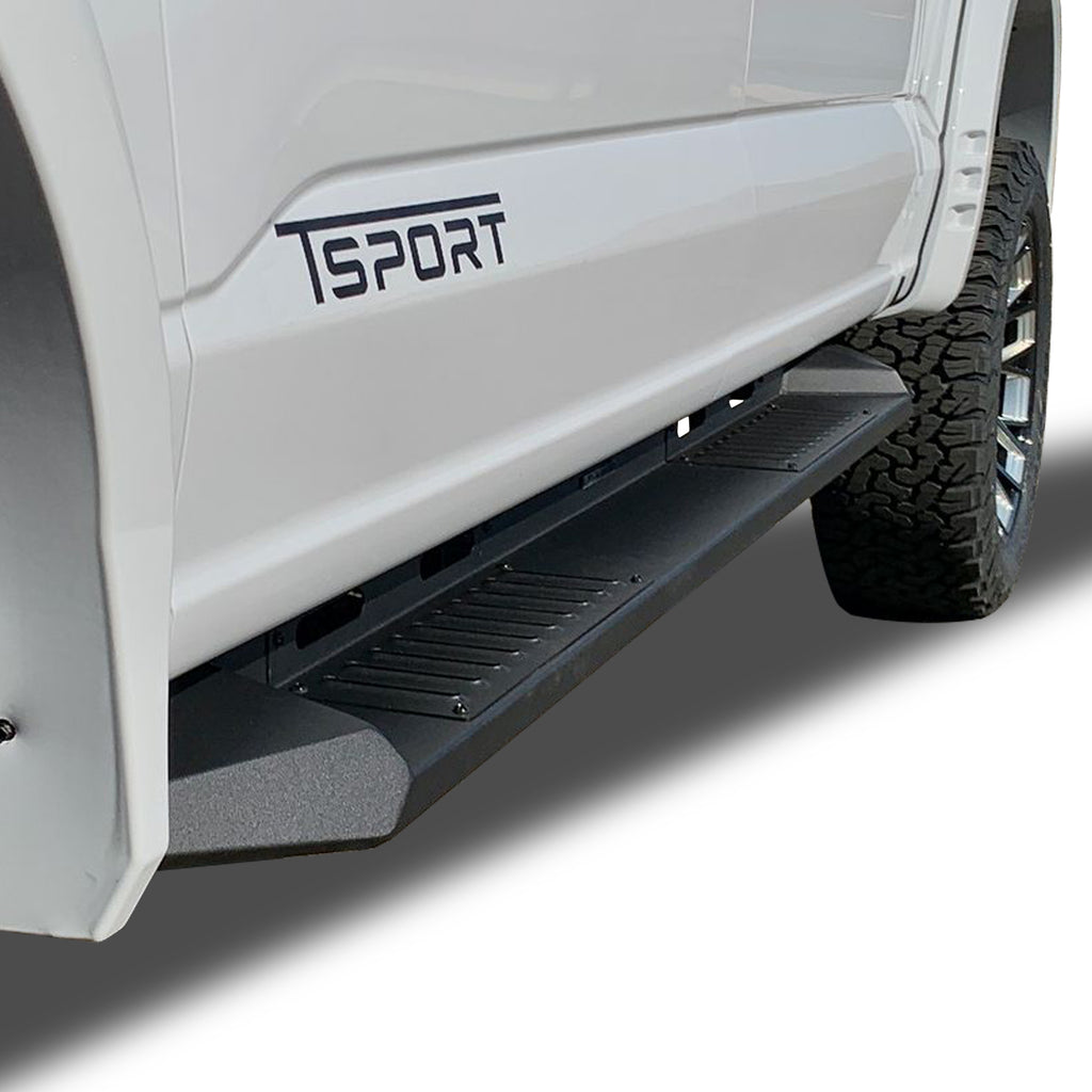 Black Horse Off Road AR-FOF291 Armour Heavy Duty Steel Running Boards for Select Ford F-150, Ford F-150 Lightning, Ford F-250 Super Duty, Ford F-350 Super Duty, Ford F-450 Super Duty, Ford F-550 Super Duty