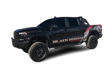 Load image into Gallery viewer, Black Horse Off Road AR-GMG185-19 Armour Heavy Duty Steel Running Boards for Select Chevrolet Silverado 1500, Chevrolet Silverado LTD, Chevrolet Silverado HD, Chevrolet Silverado HD, GMC Sierra 1500, GMC Sierra Limited, GMC Sierra HD, GMC Sierra HD