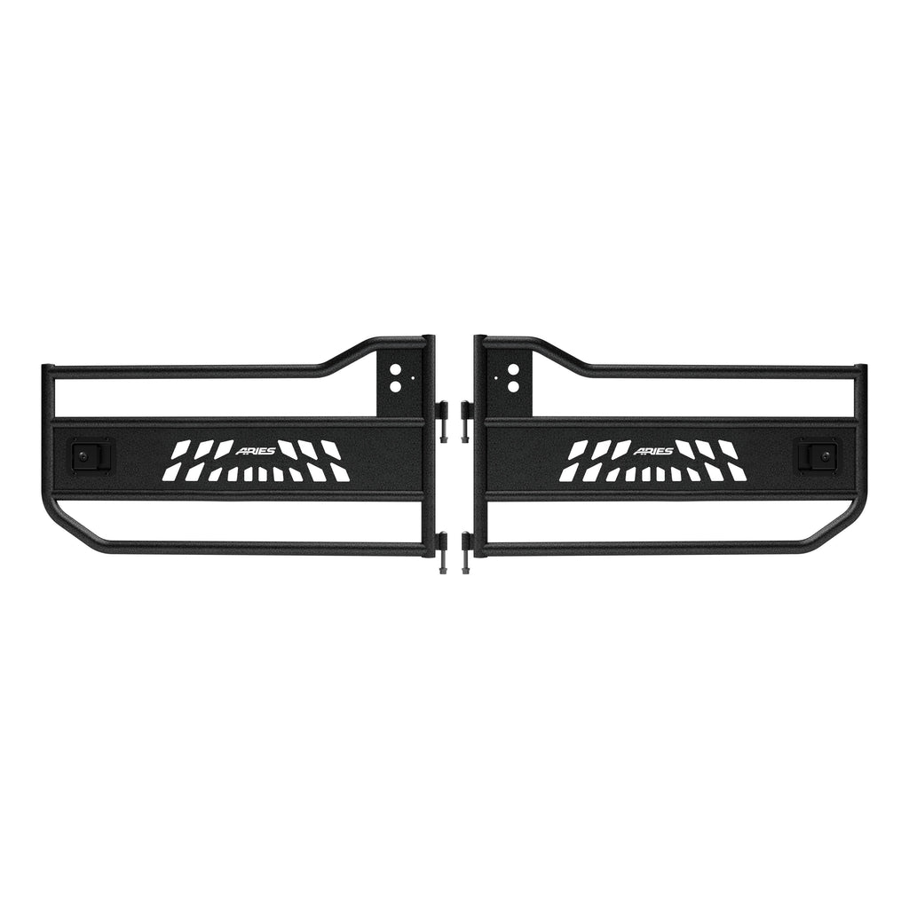 ARIES AR15009 Jeep Wrangler JK Aluminum Front Tube Doors for Select Jeep Wrangler