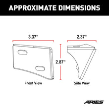 Load image into Gallery viewer, ARIES AR15800 Jeep Wrangler JK Windshield Light Brackets for Select Jeep Wrangler