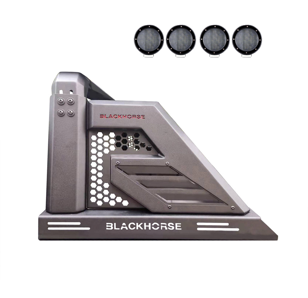 Black Horse Off Road AR2-01B-PLFB Armour II Roll Bar Kit for Select Chevrolet Silverado 1500, Ford F-150, GMC Sierra 1500, Ram 1500, Toyota Tundra