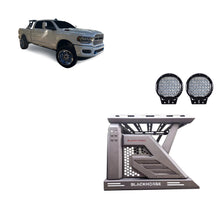 Load image into Gallery viewer, Black Horse Off Road AR2-01BA1-PL69B Armour II Roll Bar W/Basket Kit for Select Chevrolet Silverado 1500, Ford F-150, GMC Sierra 1500, Ram 1500, Toyota Tundra