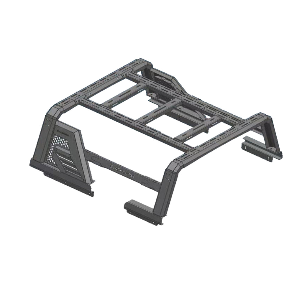 Black Horse Off Road AR2-01BOV1 Armour II Roll Bar W/ Armour II Overland for Select Chevrolet Silverado 1500, Ford F-150, GMC Sierra 1500, Ram 1500, Toyota Tundra
