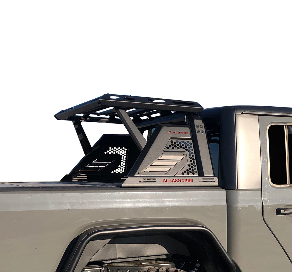Black Horse Off Road AR2-05BA3 Armour II Roll Bar W/Basket for Select Nissan Frontier