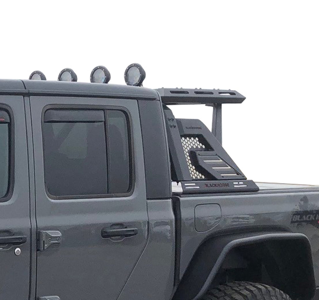 Black Horse Off Road AR2-07BA3-PLFB Armour II Roll Bar W/Basket Kit for Select Ford Ranger