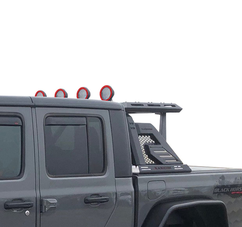 Black Horse Off Road AR2-07BA3-PLFR Armour II Roll Bar W/Basket Kit for Select Ford Ranger
