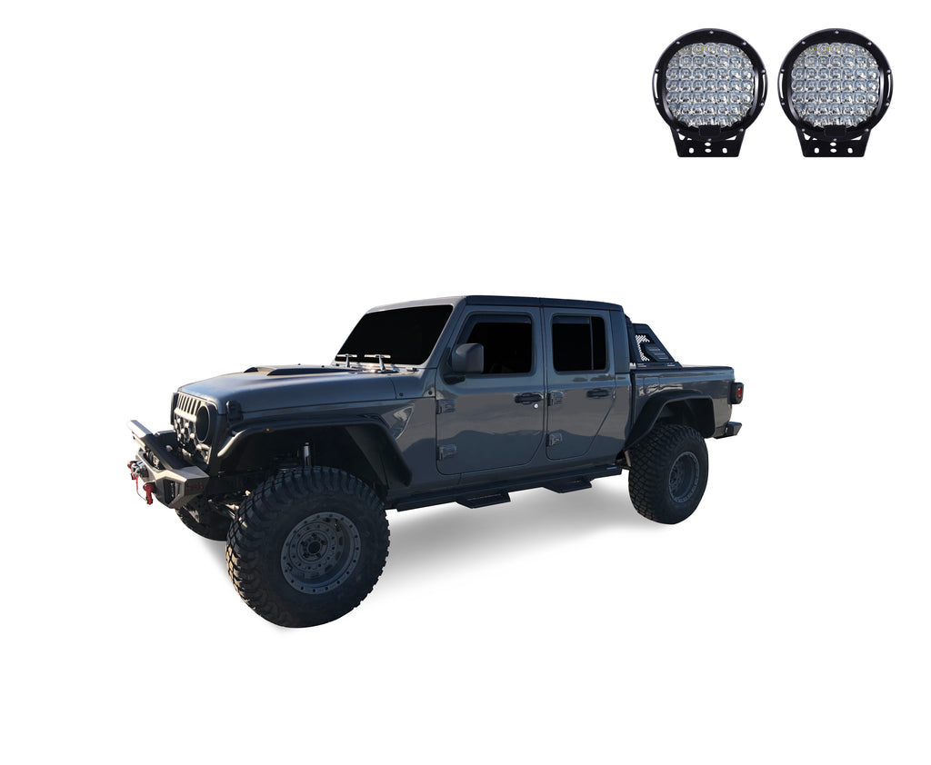 Black Horse Off Road AR2-09B-PL69B Armour II Roll Bar Kit for Select Jeep Gladiator