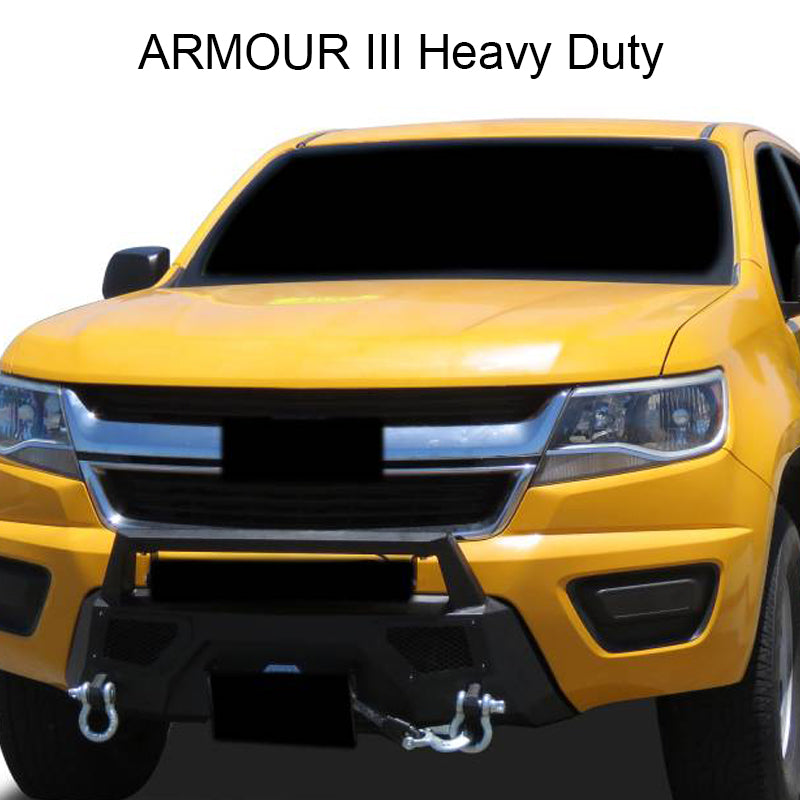 Black Horse Off Road AR3HD01NL Armour III Heavy Duty Front Winch Bumper for Select Chevrolet Colorado