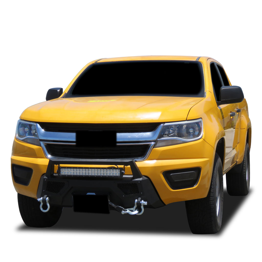 Black Horse Off Road AR3HD01 Armour III Heavy Duty Front Winch Bumper Kit for Select Chevrolet Colorado