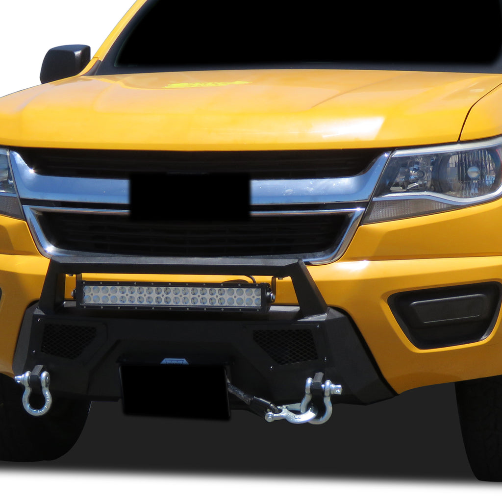 Black Horse Off Road AR3HD01 Armour III Heavy Duty Front Winch Bumper Kit for Select Chevrolet Colorado