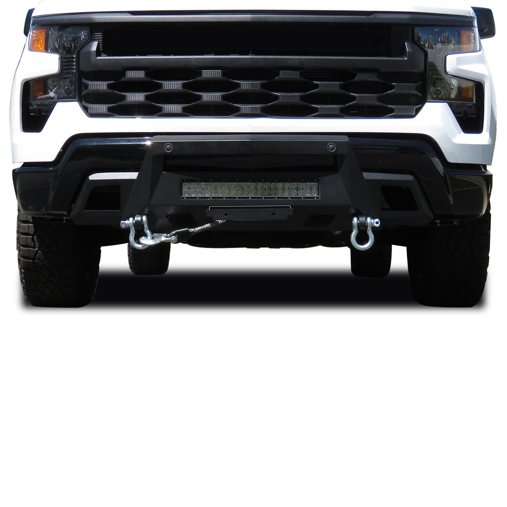 Black Horse Off Road AR3HD06-W12 Armour III Heavy Duty Front Winch Bumper Kit & Winch for Select Chevrolet Silverado