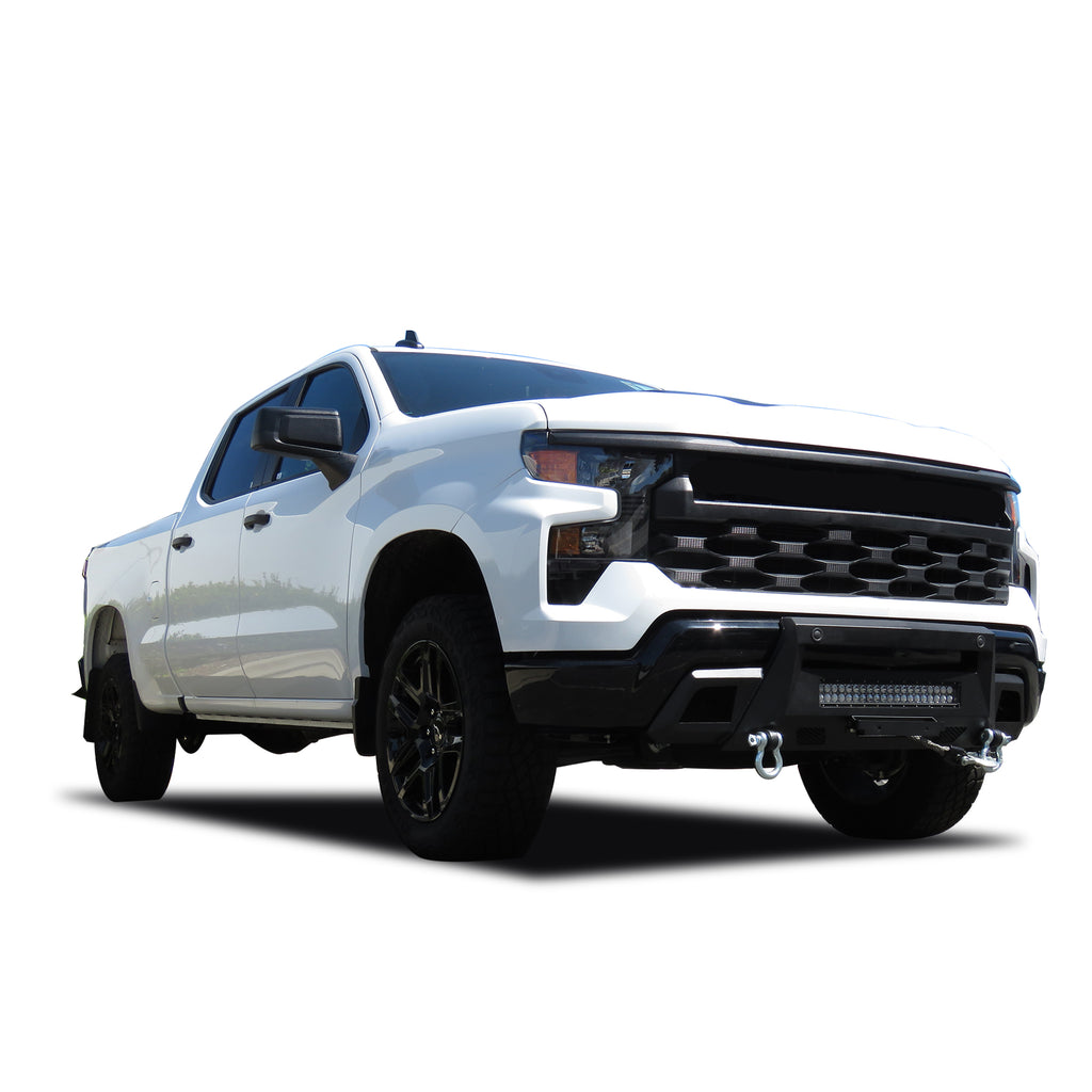 Black Horse Off Road AR3HD06 Armour III Heavy Duty Front Winch Bumper Kit for Select Chevrolet Silverado