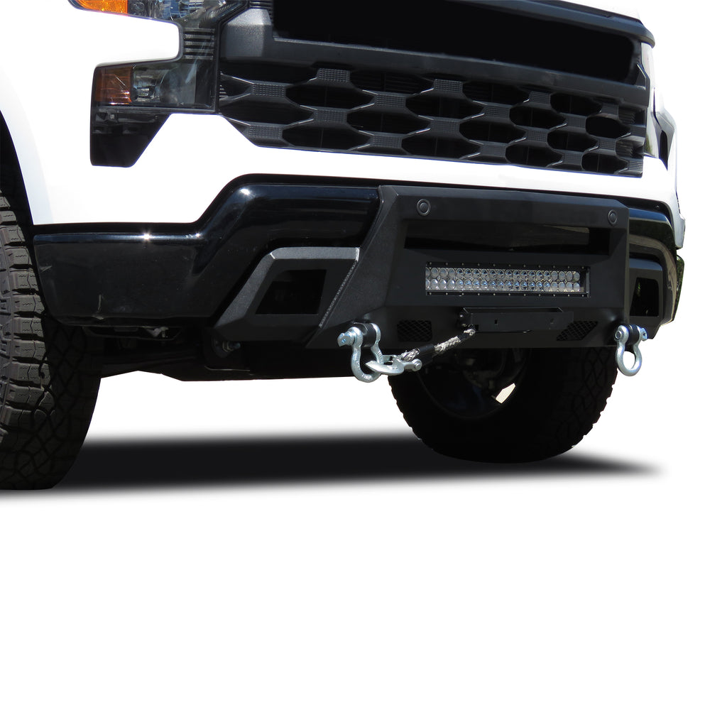 Black Horse Off Road AR3HD06 Armour III Heavy Duty Front Winch Bumper Kit for Select Chevrolet Silverado