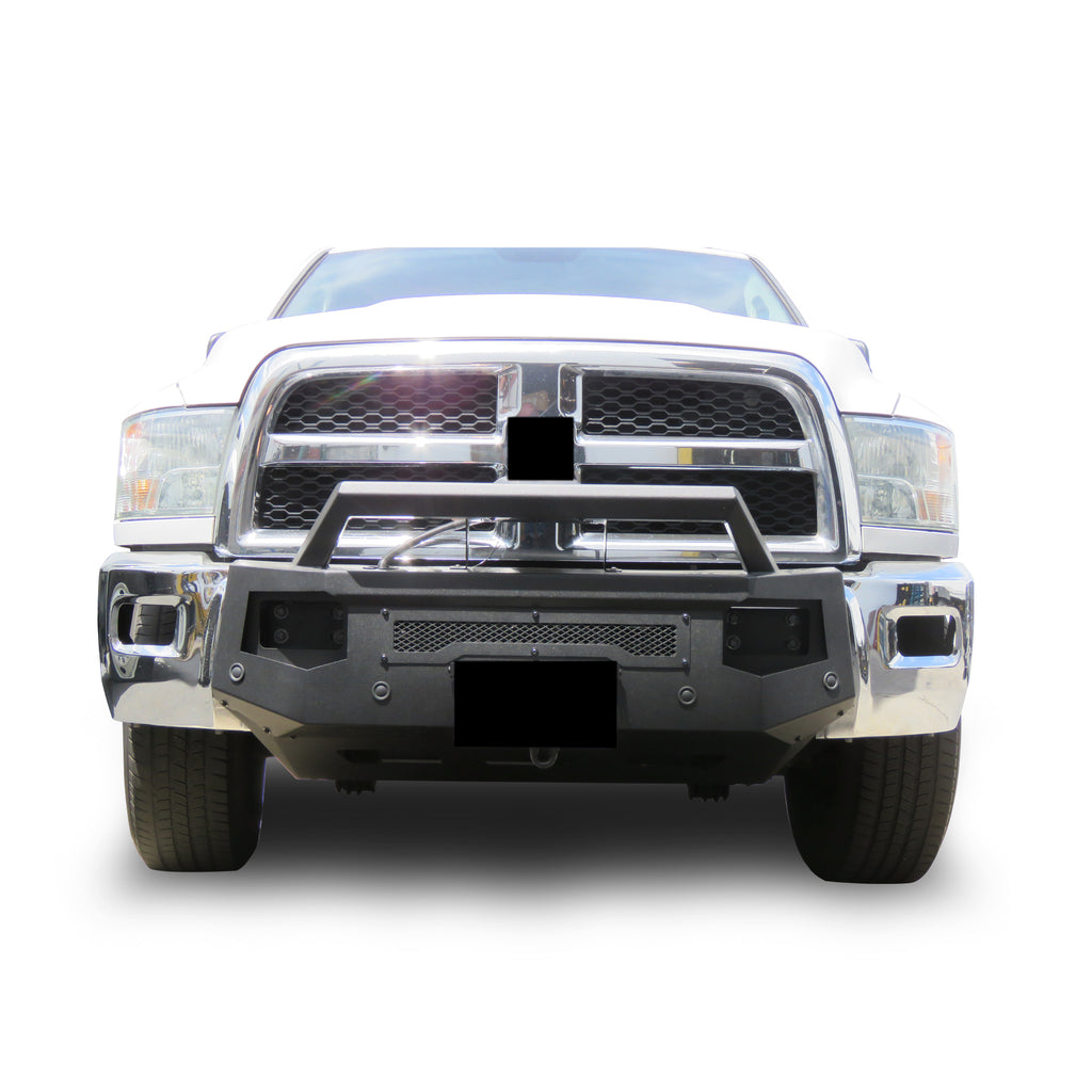 Black Horse Off Road AR3HD31NL-W12 Armour III Heavy Duty Front Winch Bumper With Winch for Select Ram 2500, Ram