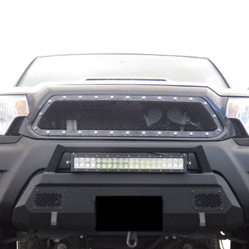 Black Horse Off Road AR3HD61-W12 Armour III Heavy Duty Front Winch Bumper Kit & Winch for Select Toyota Tacoma