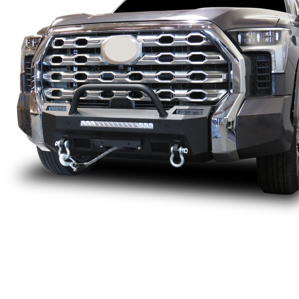 Black Horse Off Road AR3HD64-W12 Armour III Heavy Duty Front Winch Bumper Kit & Winch for Select Toyota Tundra