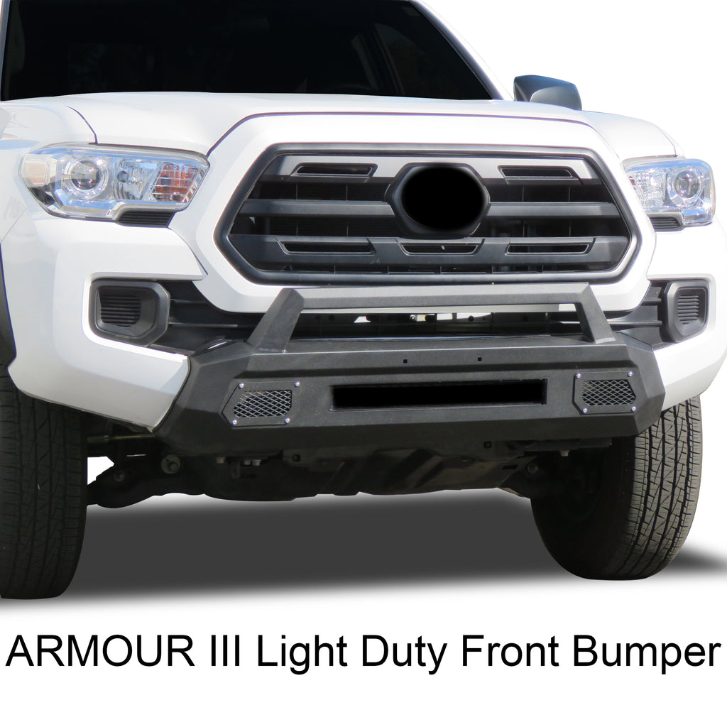 Black Horse Off Road AR3LD62NL Armour III Light Duty Front Bumper for Select Toyota Tacoma