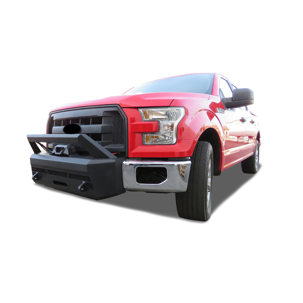 Black Horse Off Road AR3LHD40-W12 Armour III Heavy Duty Front Winch Bumper Kit & Winch for Select Ford F-150
