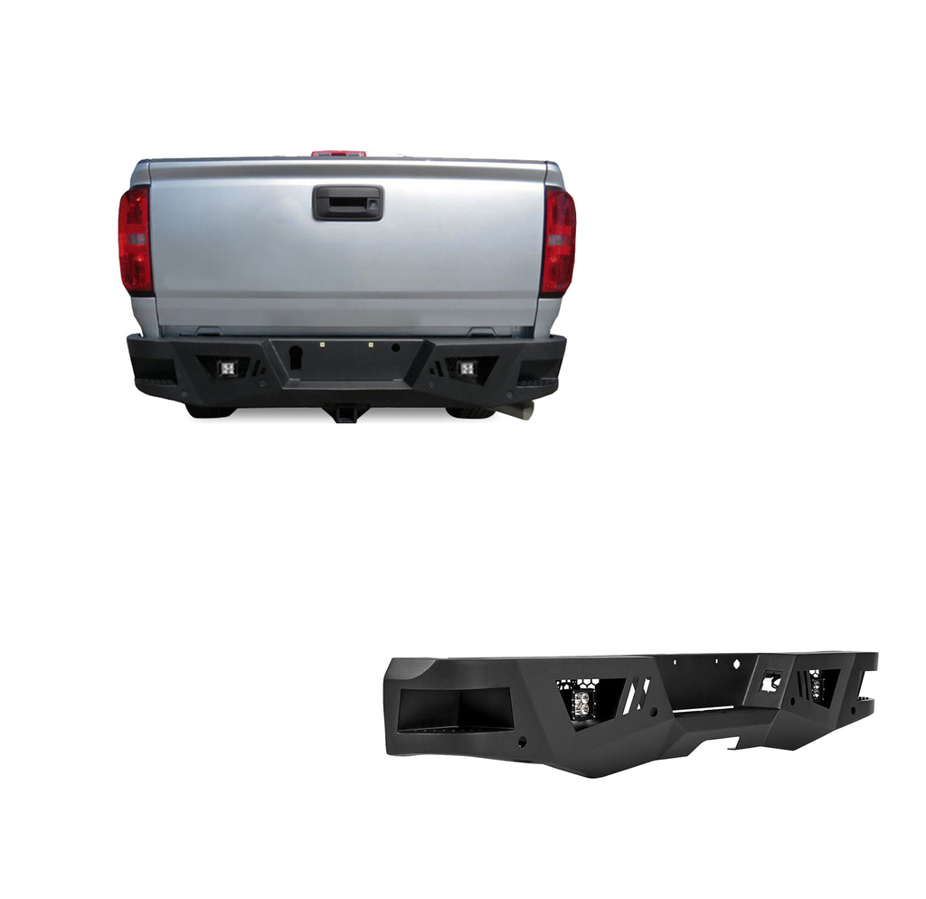Black Horse Off Road ARB-CO15-KIT Armour Heavy Duty Rear Bumper Kit for Select GMC Canyon