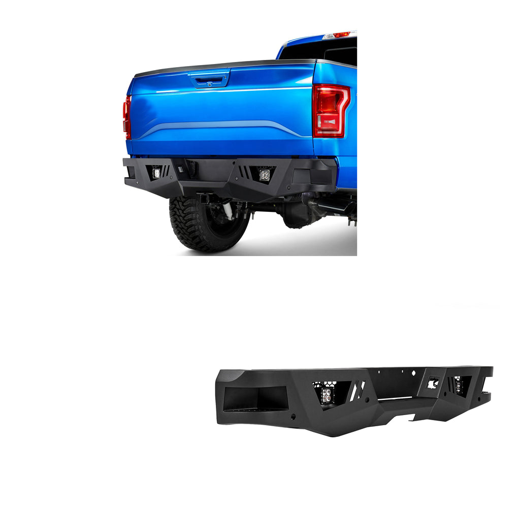 Black Horse Off Road ARB-F115-KIT Armour Heavy Duty Rear Bumper Kit for Select Ford F-150