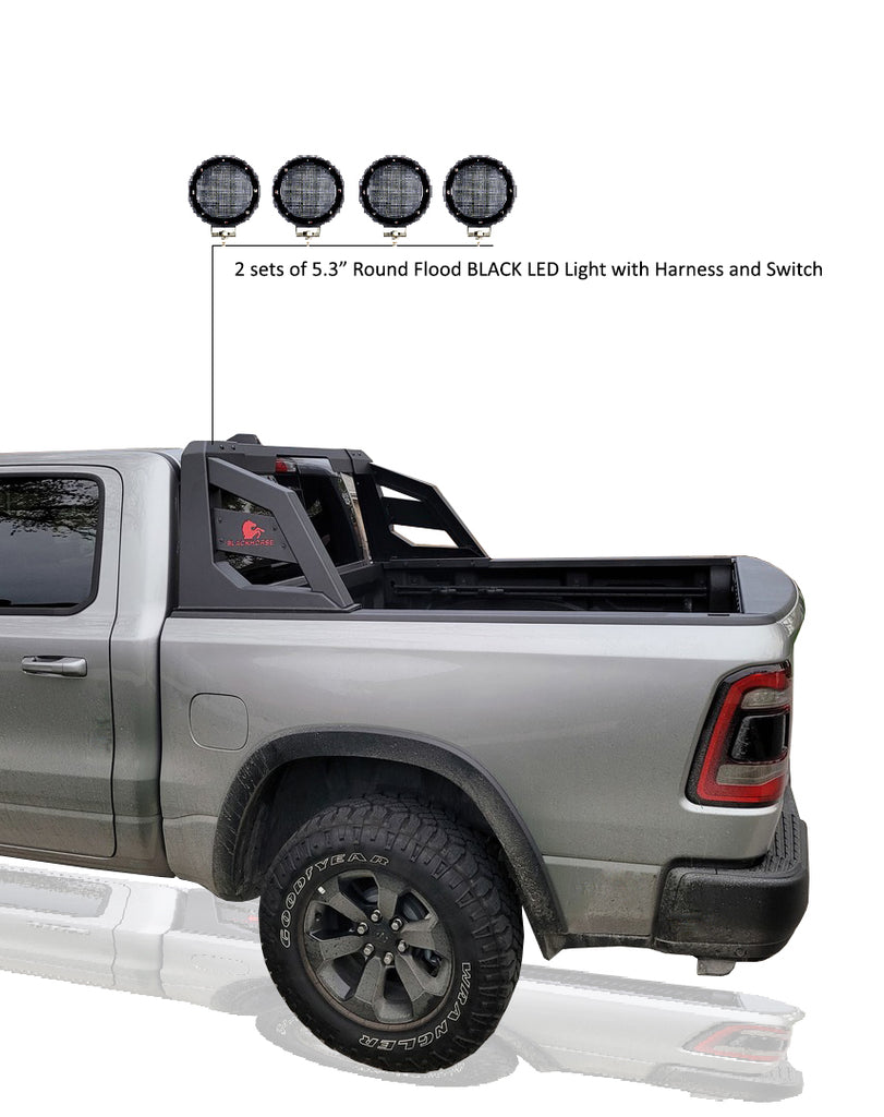 Black Horse Off Road ARB-NIFRB-PLFB Armour Roll Bar Kit for Select Nissan Frontier