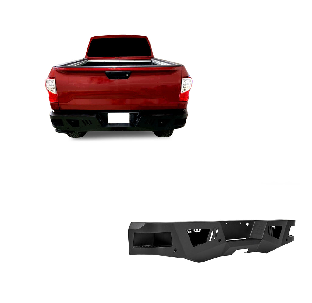 Black Horse Off Road ARB-NITI Armour Heavy Duty Rear Bumper for Select Nissan TITAN XD