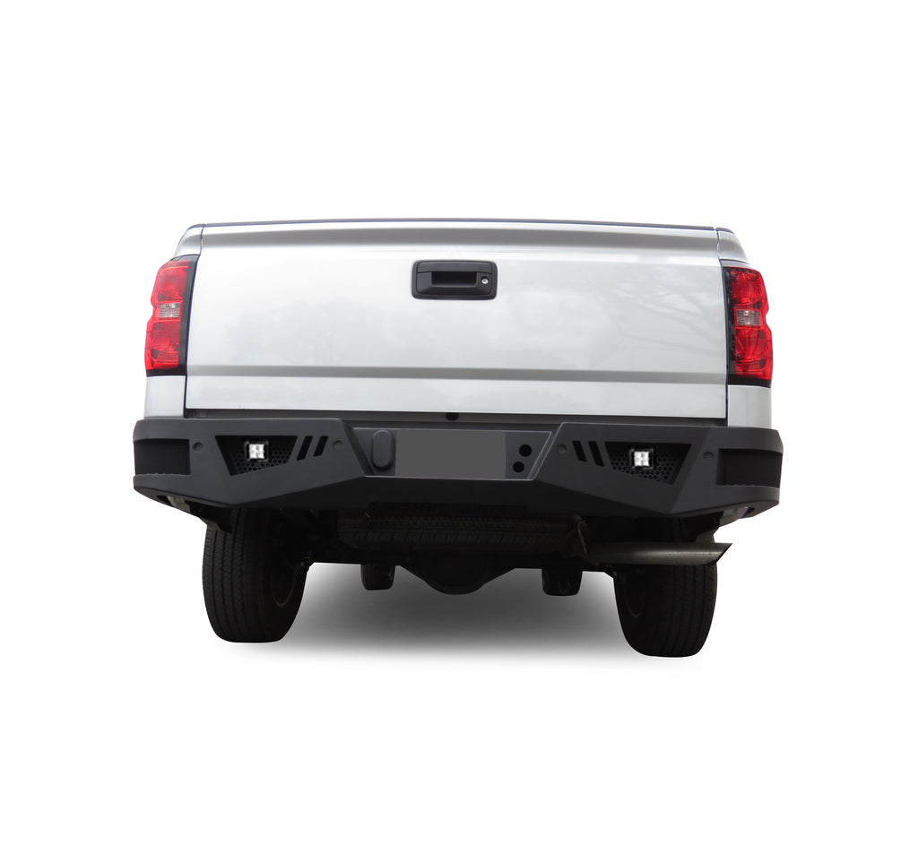 Black Horse Off Road ARB-SI16-KIT Armour Heavy Duty Rear Bumper Kit for Select Chevrolet Silverado 1500, Chevrolet Silverado LD, GMC Sierra 1500, GMC Sierra Limited