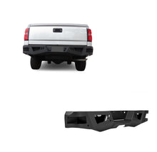 Load image into Gallery viewer, Black Horse Off Road ARB-SI16 Armour Heavy Duty Rear Bumper for Select Chevrolet Silverado 1500, Chevrolet Silverado LD, GMC Sierra 1500, GMC Sierra Limited