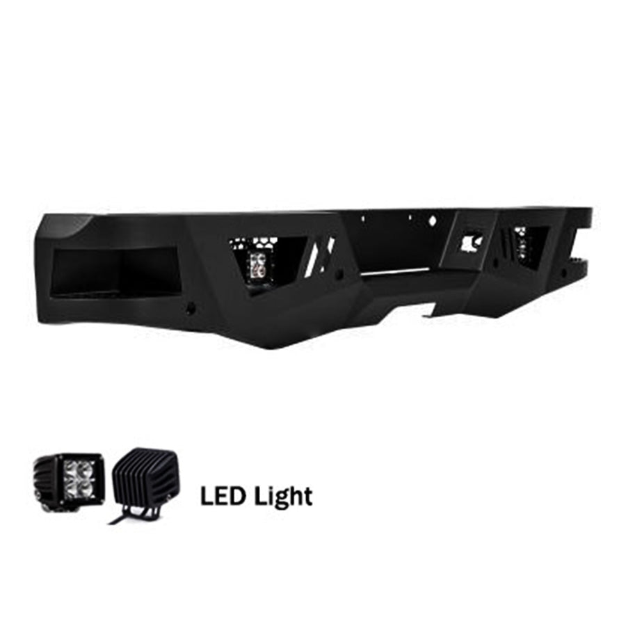 Black Horse Off Road ARB-SI25-11-KIT Armour Super Heavy Duty Rear Bumper for Select Chevrolet Silverado HD, Chevrolet Silverado HD, GMC Sierra HD, GMC Sierra HD