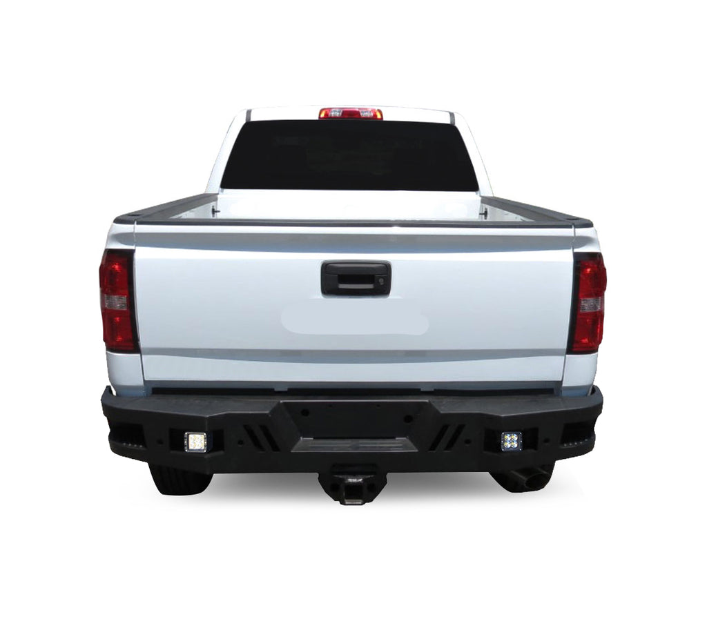 Black Horse Off Road ARB-SI25-11-KIT Armour Super Heavy Duty Rear Bumper for Select Chevrolet Silverado HD, Chevrolet Silverado HD, GMC Sierra HD, GMC Sierra HD