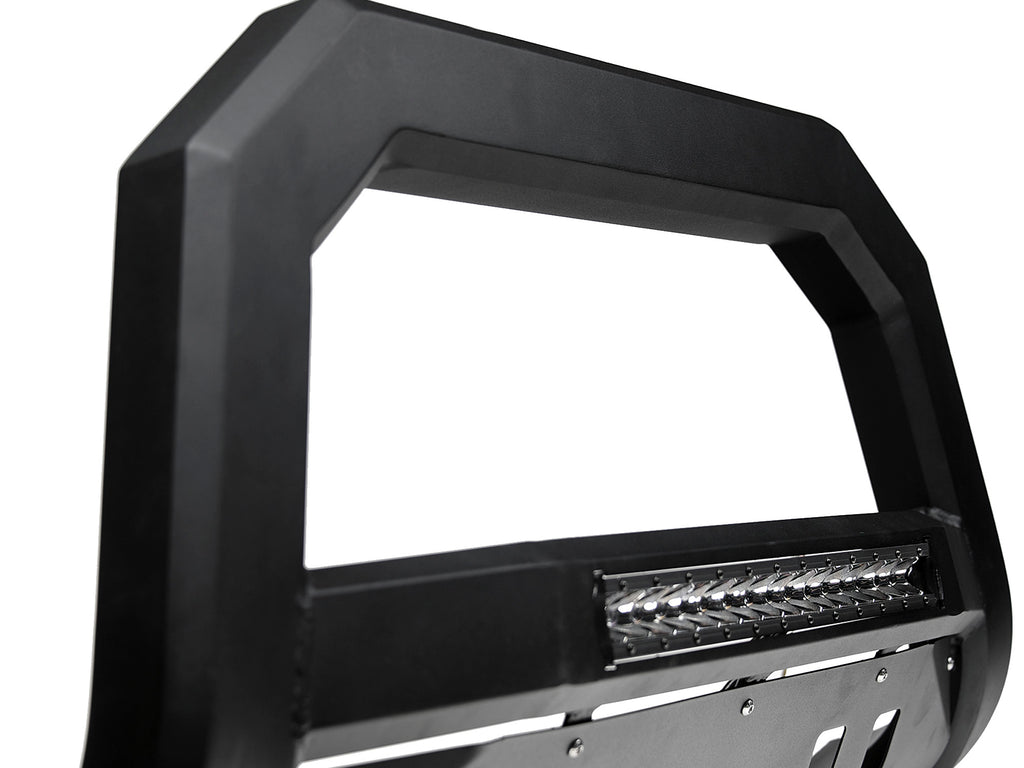 Armordillo 7179035 Armordillo 2006-2009 Mitsubishi Raider AR Bull Bar w/LED - Matte Black for Select Mitsubishi Raider