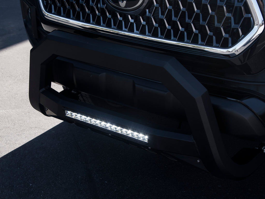 Armordillo 7179035 Armordillo 2006-2009 Mitsubishi Raider AR Bull Bar w/LED - Matte Black for Select Mitsubishi Raider