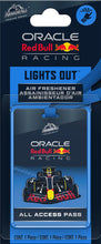 Load image into Gallery viewer, Armor All APH658-1PAME Podium Series™ Hanging Car Air Freshener Developed With Oracle Red Bull Racing, All Access Pass, Lights Out™ Scent