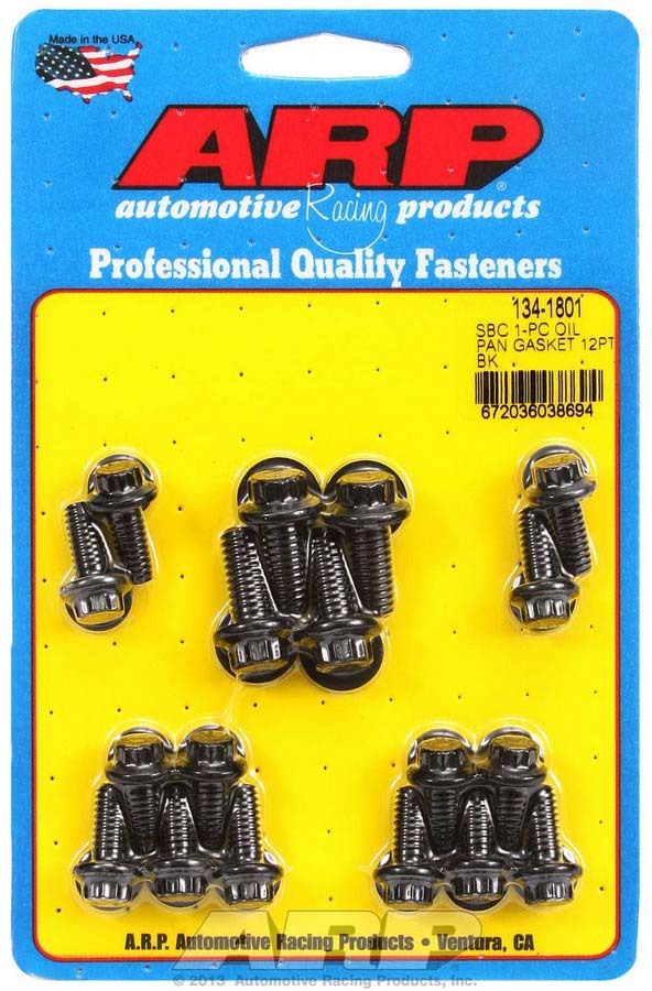 ARP 134-1801 SBC Oil Pan Bolt Kit - 12pt.