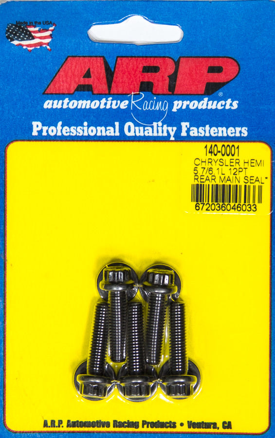 ARP 140-0001 Rear Motor Cover Bolt Kit Mopar 5.7/6.1L Hemi