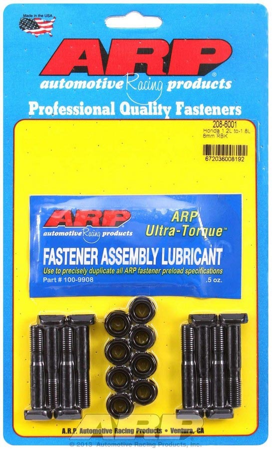 ARP 208-6001 Honda Rod Bolt Kit - Fits 1.2L to 1.6L