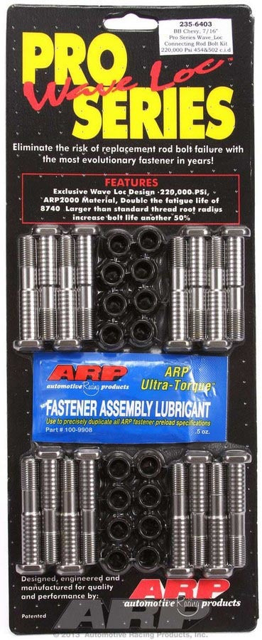 ARP 235-6403 BBC Rod Bolt Kit - 7/16 Pro-Series