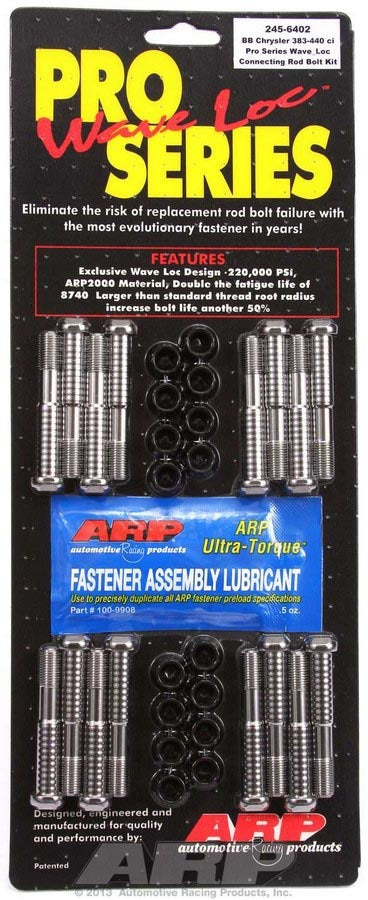 ARP 245-6402 BBM Rod Bolt Kit - Fits 383-440 Wedge