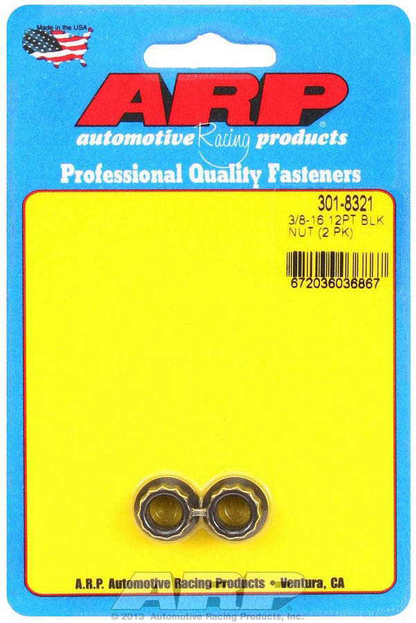 ARP 301-8321 3/8-16 12pt Nut Kit 2pk