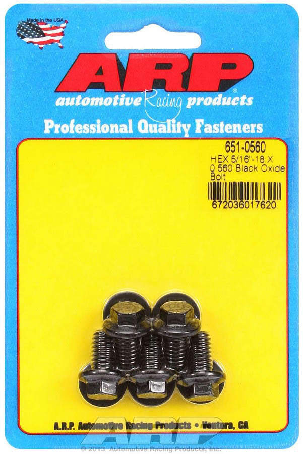 ARP 651-0560 Bolt Kit 6pt (5pk) 5/16-18 x .560