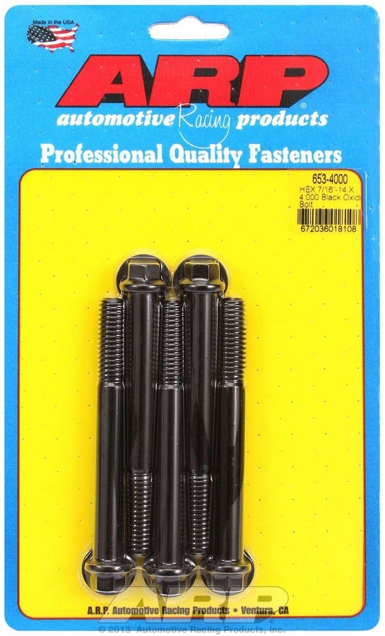 ARP 653-4000 Bolt Kit - 6pt. (5) 7/16-14 x 4.000